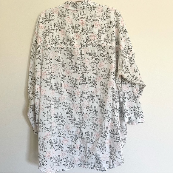 Anthropologie Embroidered Floral Button Up Shirt - Picture 11 of 11